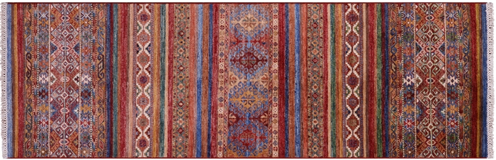 Runner Khorjin Super Kazak Handmade Wool Rug