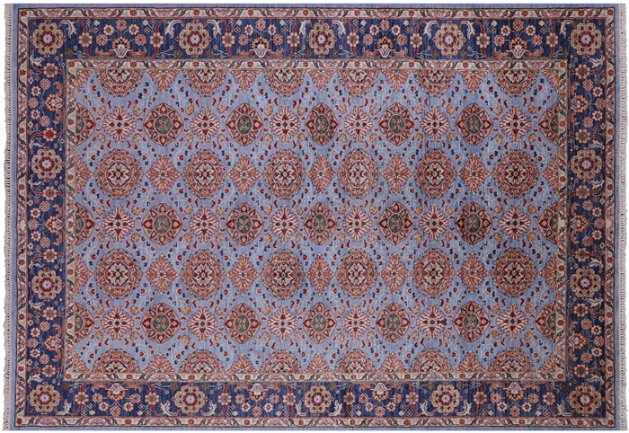 Persian Tabriz Hand-Knotted Wool Rug