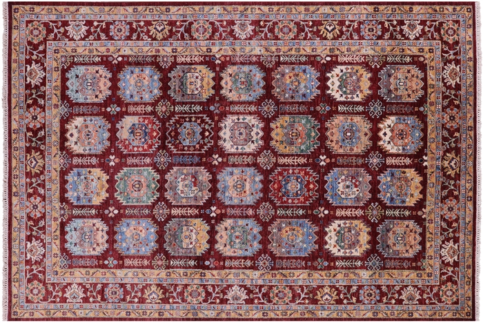 Fine Turkmen Ersari Hand-Knotted Wool Rug