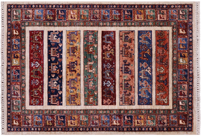 Tribal Persian Gabbeh Handmade Wool Rug