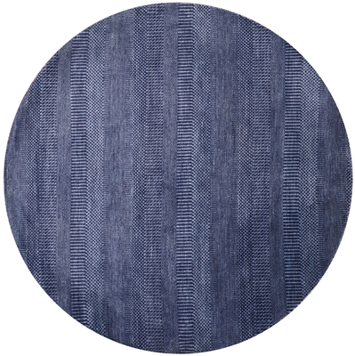 Round Savannah Grass Wool & Silk Handmade Rug