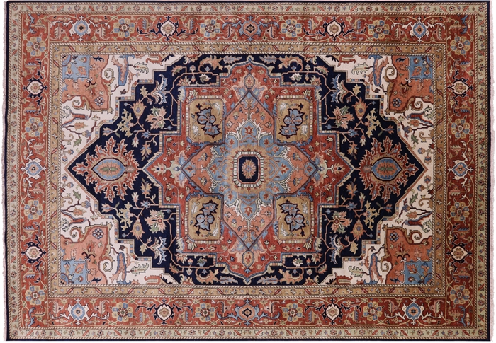 Handmade Heriz Serapi Wool Rug