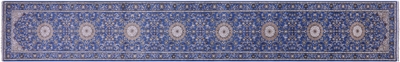 Wool & Silk Persian Nain Handmade Runner Rug