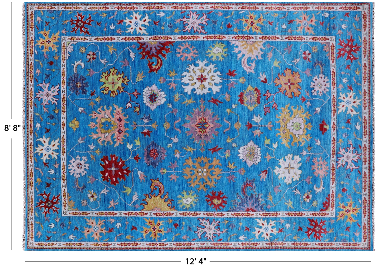 Small Rug, Turkish Rug, Vintage Rug, Oushak Rug, 36x54 inches Blue Rug, Office Rug, Entry Rugs, Wool Wall Hanging Rugs, fashion 9388