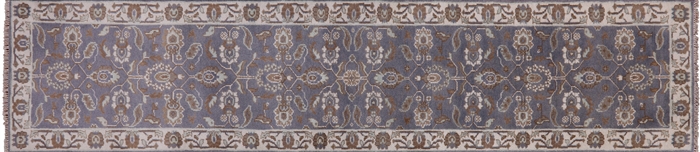 Runner Turkish Oushak Hand Knotted Rug