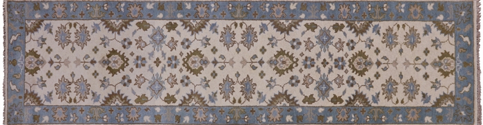 Runner Oushak Hand Knotted Wool Rug