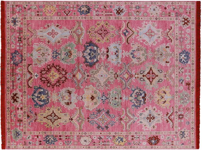 Handmade Turkish Oushak Wool Rug