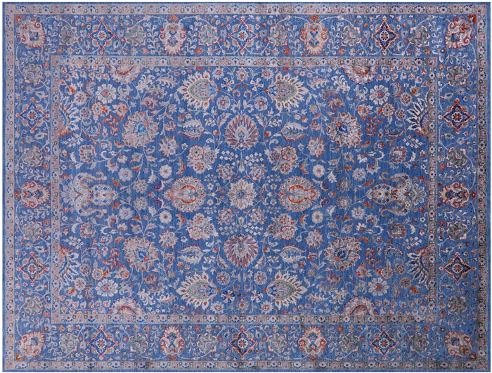 Wool & Silk Persian Tabriz Handmade Rug