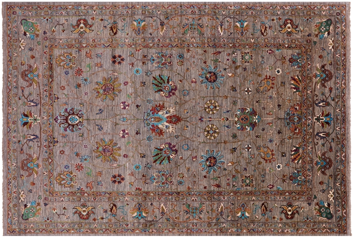 Hand Knotted Persian Tabriz Wool Rug