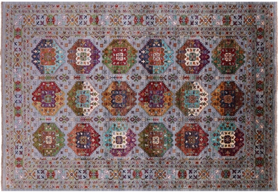 Fine Turkmen Hand-Knotted Wool Rug