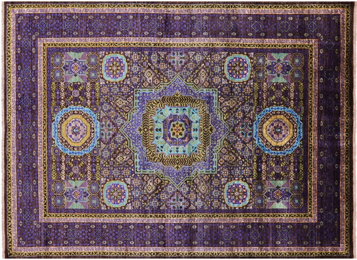 Geometric Mamluk Handmade Rug