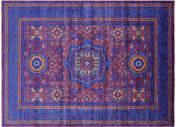 Mamluk Geometric Hand Knotted Wool Rug