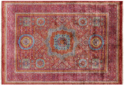 Mamluk Geometric Hand-Knotted Wool Rug