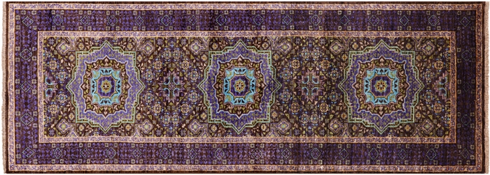 Mamluk Geometric Hand Knotted Wool Runner Rug