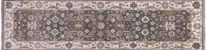 Oushak Hand Knotted Wool Runner Rug