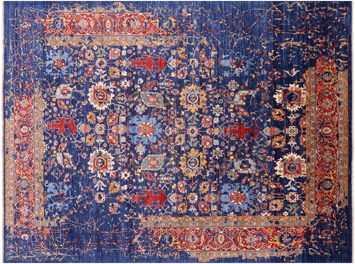 Contemporary Hand Knotted Rug