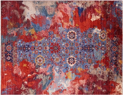 Contemporary Hand-Knotted Rug