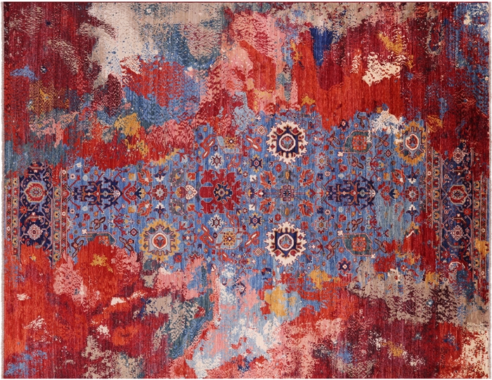Contemporary Hand-Knotted Rug