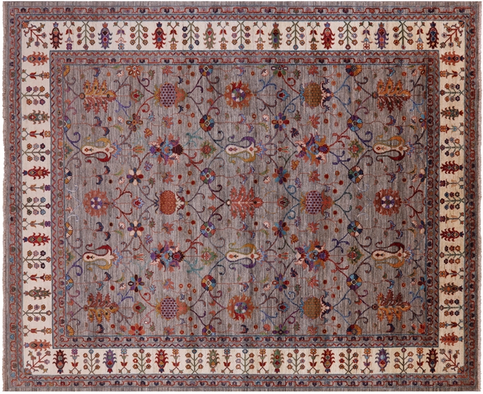 Persian Tabriz Hand Knotted Wool Rug