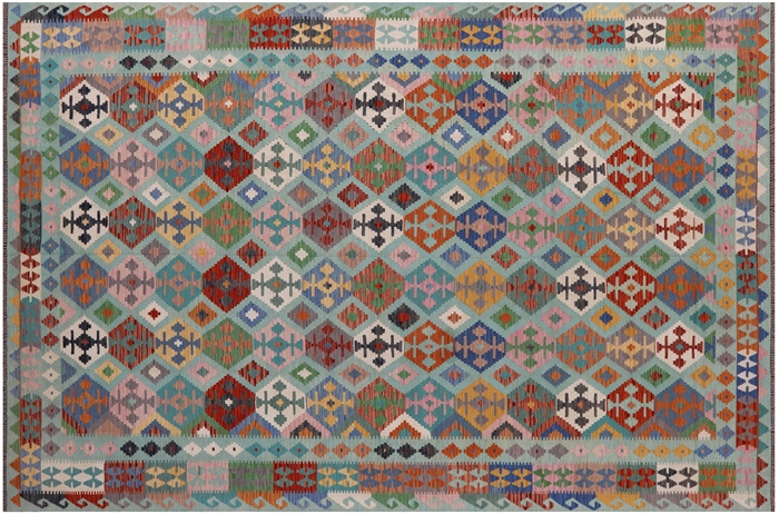 Kilim Flat Weave Wool On Wool Rug