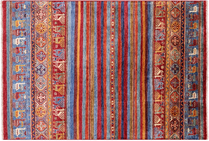 Handmade Persian Tribal Gabbeh Wool Rug