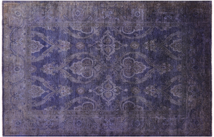 Full Pile Overdyed Hand Knotted Wool Rug