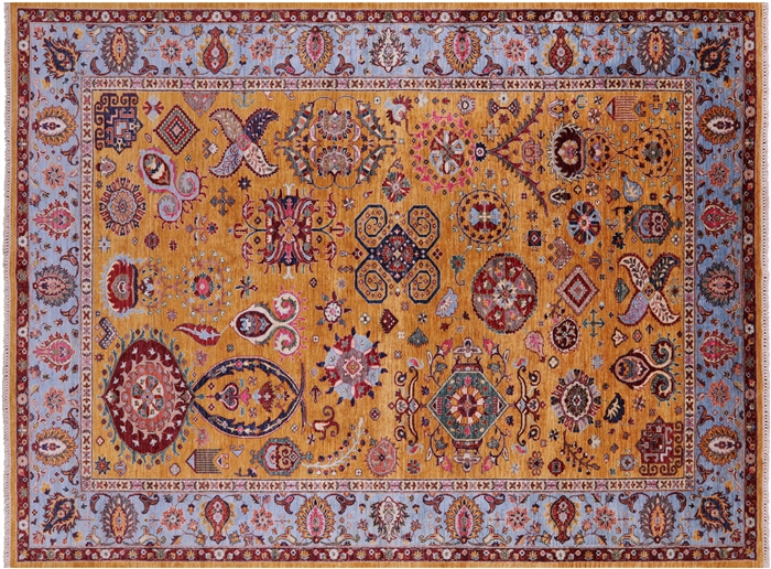 Persian Tabriz Hand Knotted Wool Rug