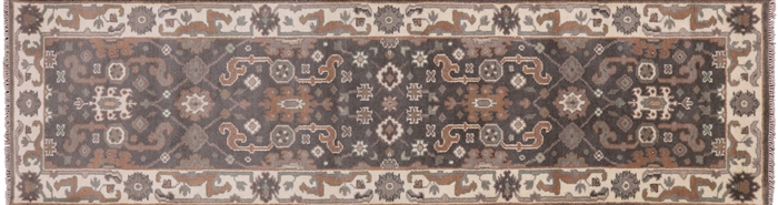 Oushak Hand Knotted Wool Runner Rug