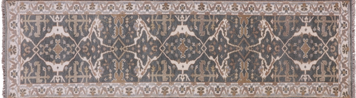 Handmade Oushak Runner Rug