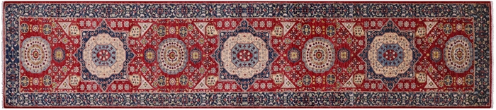 Runner Mamluk Hand-Knotted Wool Rug