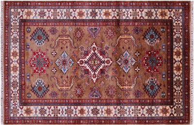 Handmade Super Kazak Wool Rug