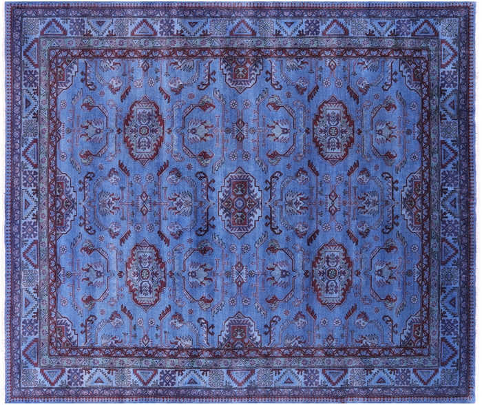 Handmade Super Kazak Full Pile Overdyed Rug