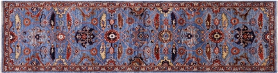 Persian Fine Serapi Hand-Knotted Wool Runner Rug
