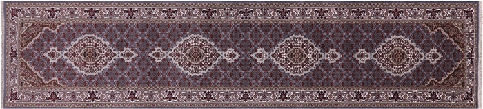 Wool & Silk Persian Tabriz Handmade Runner Rug