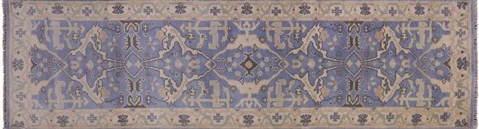 Oushak Hand Knotted Wool Runner Rug