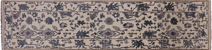 Runner Oushak Hand Knotted Rug