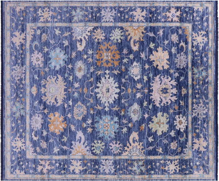 Turkish Oushak Handmade Wool Rug