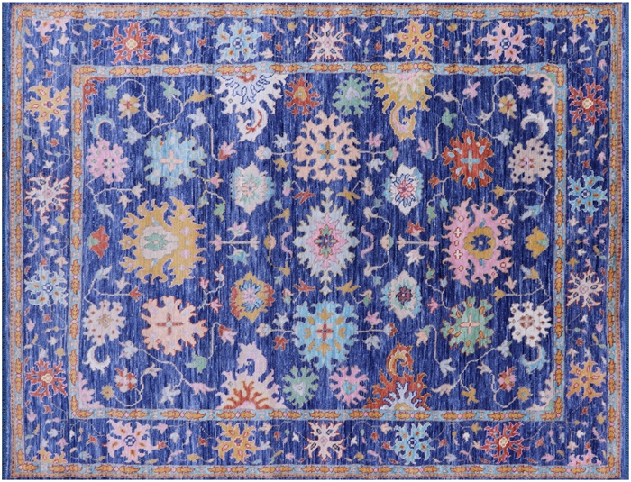 Turkish Oushak Handmade Wool Rug