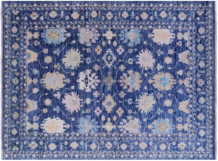 Handmade Turkish Oushak Wool Rug