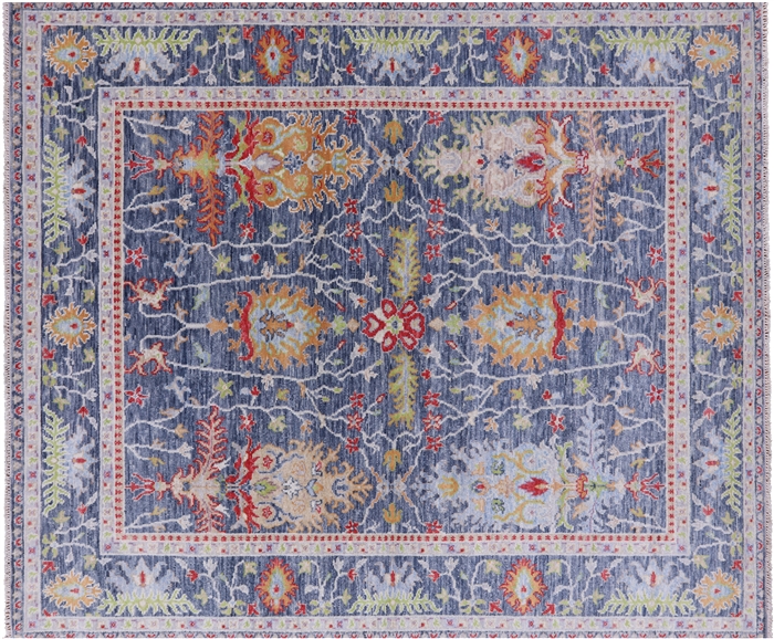 Turkish Oushak Handmade Wool Rug