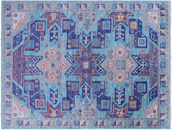 Hand Knotted Kazak Wool Rug