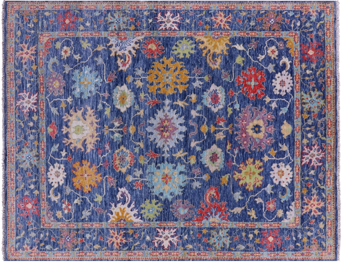 Turkish Oushak Handmade Wool Rug