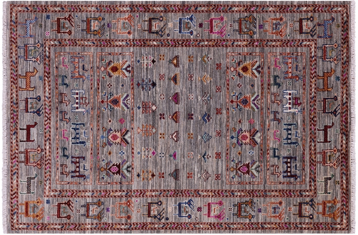 Handmade Persian Gabbeh Tribal Wool Rug