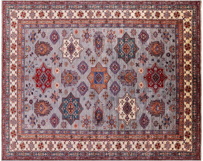 Super Kazak Handmade Wool Rug