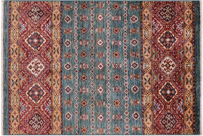 Khorjin Super Kazak Handmade Wool Rug