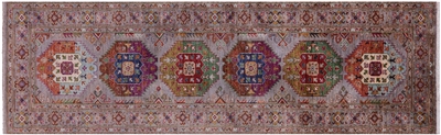 Runner Hand-Knotted Fine Turkmen Wool Rug