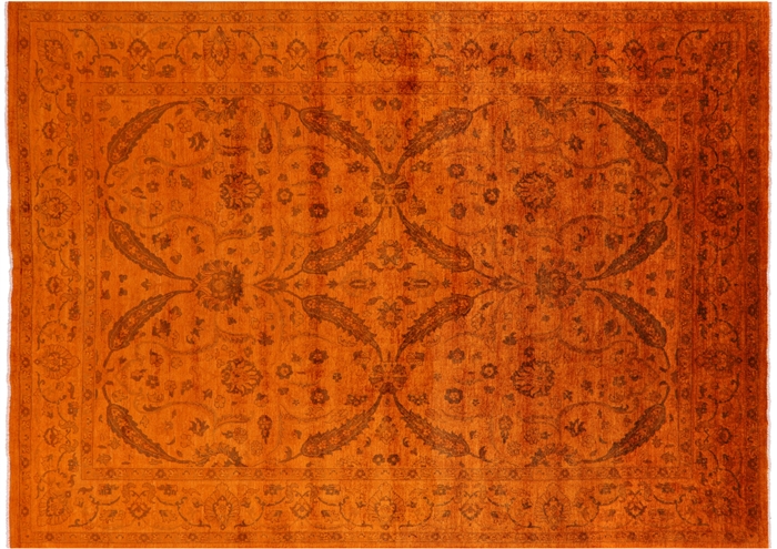 Persian Tabriz  Hand-Knotted Wool Rug