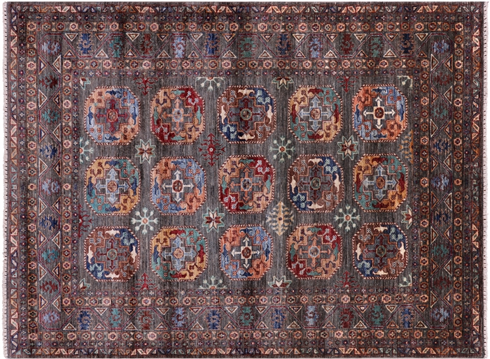 Hand Knotted Super Turkmen  Ersari Wool Rug