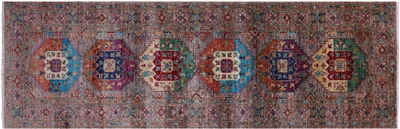 Runner Fine Turkmen Hand-Knotted Wool Rug