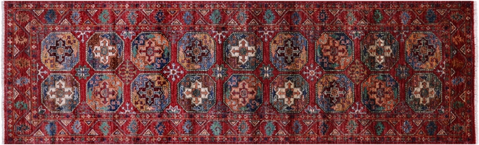 Runner Super Turkmen Ersari Handmade Wool Rug